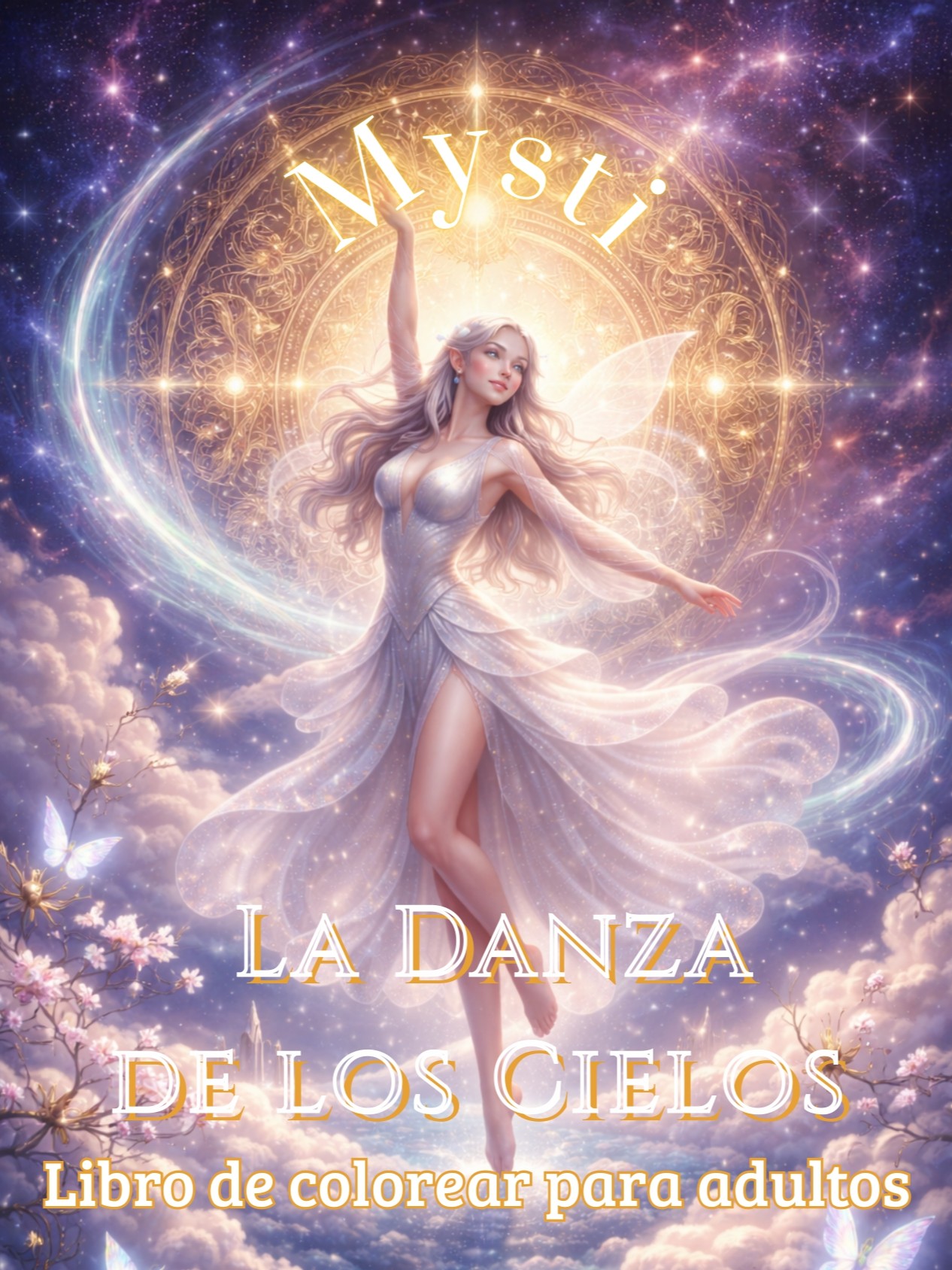Mysti: La Danza de los Cielos: Libro de colorear para adultos con hadas y mundos mágicos - Imagen 2