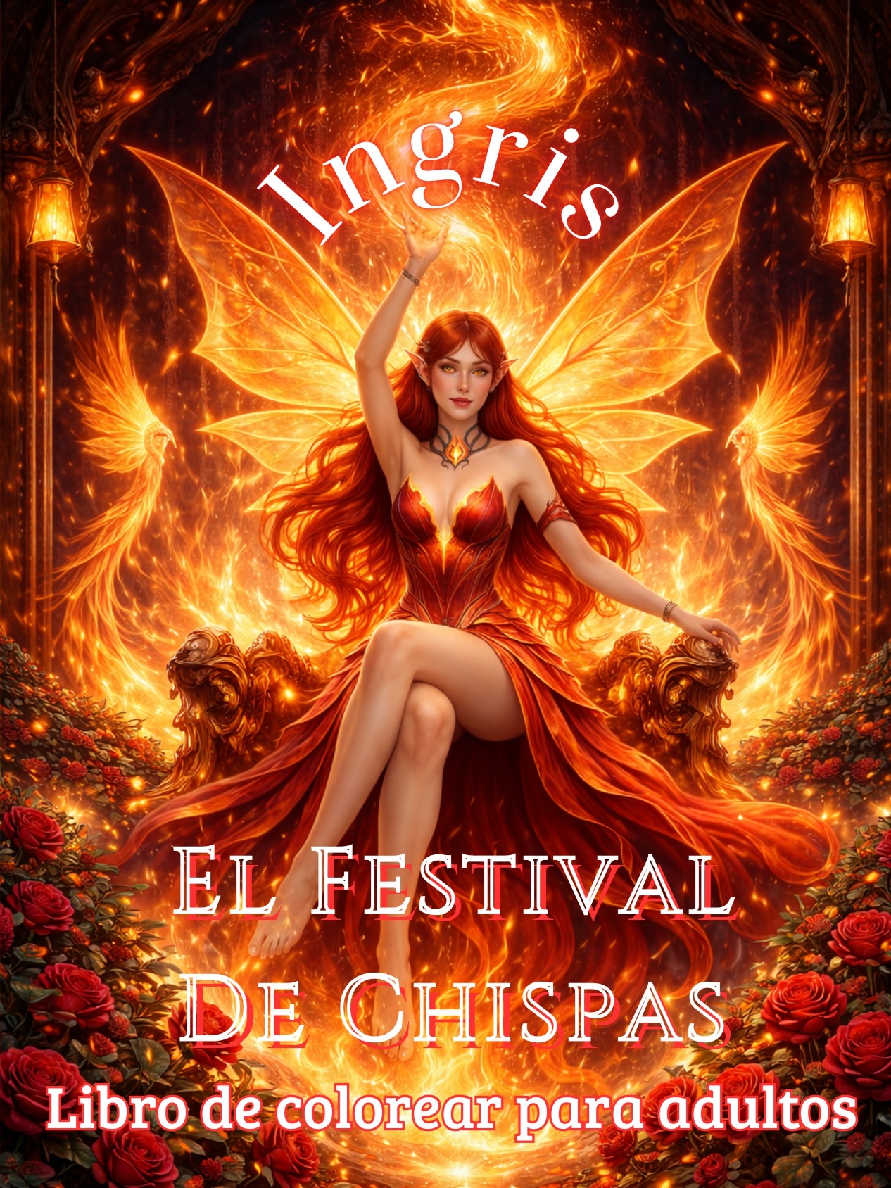 Ingris: El Festival de Chispas: Libro de colorear para adultos con hadas y mundos mágicos - Imagen 3